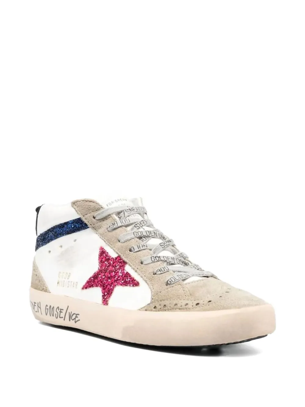 Golden Goose Mid Star "Glitter Star" sneakers Neutrals