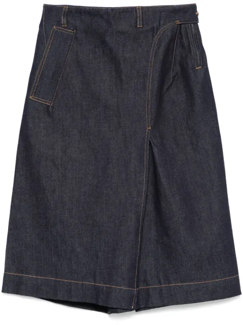 Victoria Beckham denim midi skirt