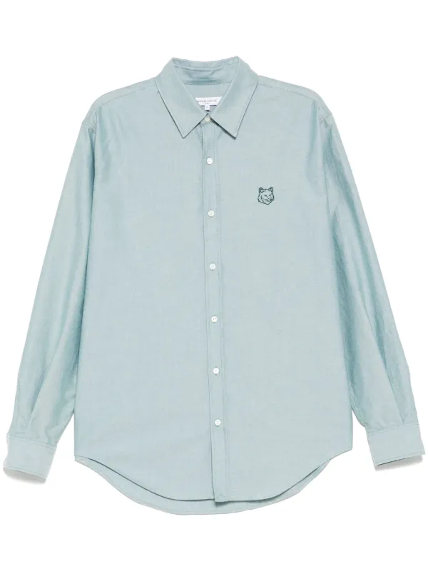 Maison Kitsuné Contour Fox Head シャツ | グリーン | FARFETCH JP