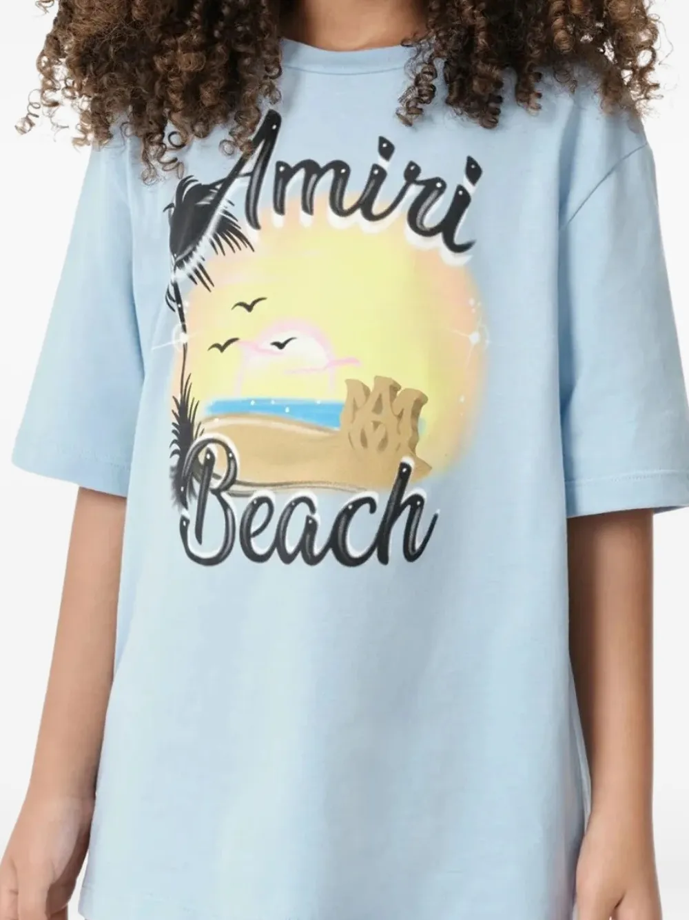 AMIRI Stadium Ma Sandcastle "Cerulean Blue" T-shirt | Girls T-Shirts | Image 2