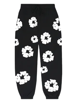 関税込 DENIM TEARS デニムティアーズ Wreath トラックパンツ 黒 Denim Tears Wreath トラックパンツ | ブラック | FARFETCH JP