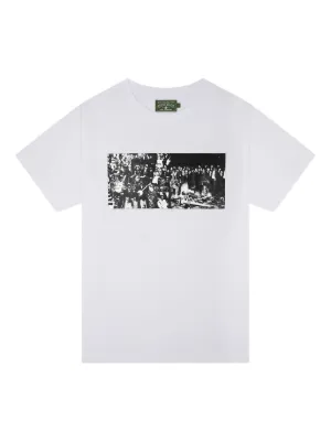 【Denim Tears】バーン・イット・オール Tシャツ DENIM TEARS: Burn It All Tee (White) | DSMG E-SHOP