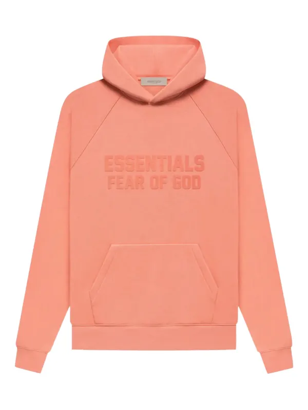 FEAR OF GOD ESSENTIALS Embossed Hoodie | Pink | FARFETCH