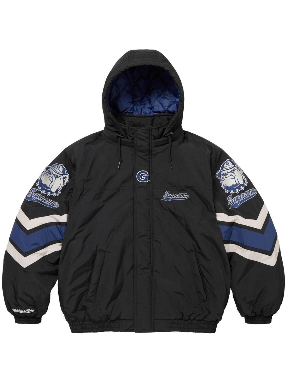 Supreme x Mitchell & Ness NCAA Stadium bomber jacket - Black