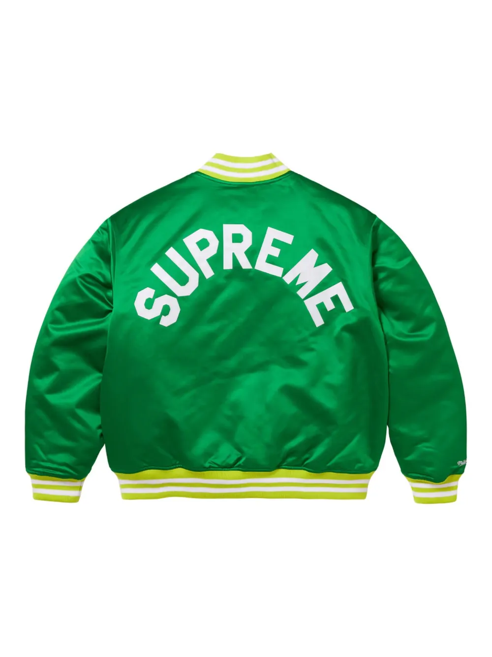 Supreme Mitchell & Ness® satijnen bomberjack - Groen