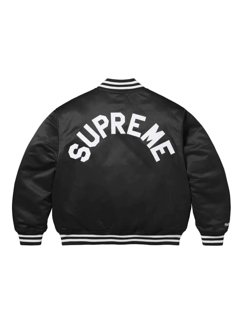 Supreme x Mitchell & Ness bomberjack - Zwart