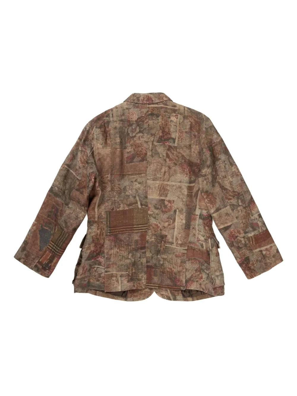 Ziggy Chen digital-print blazer - Beige