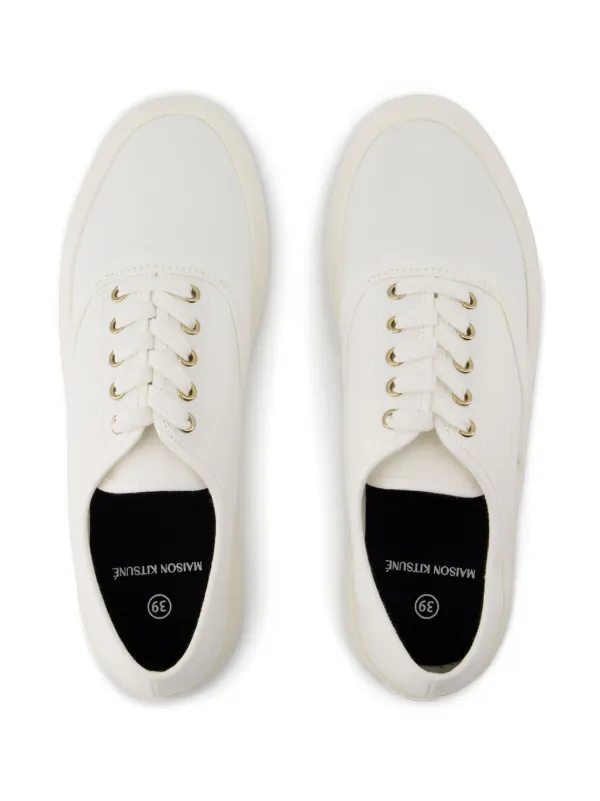 Maison Kitsuné lace-up Sneakers White FARFETCH VN