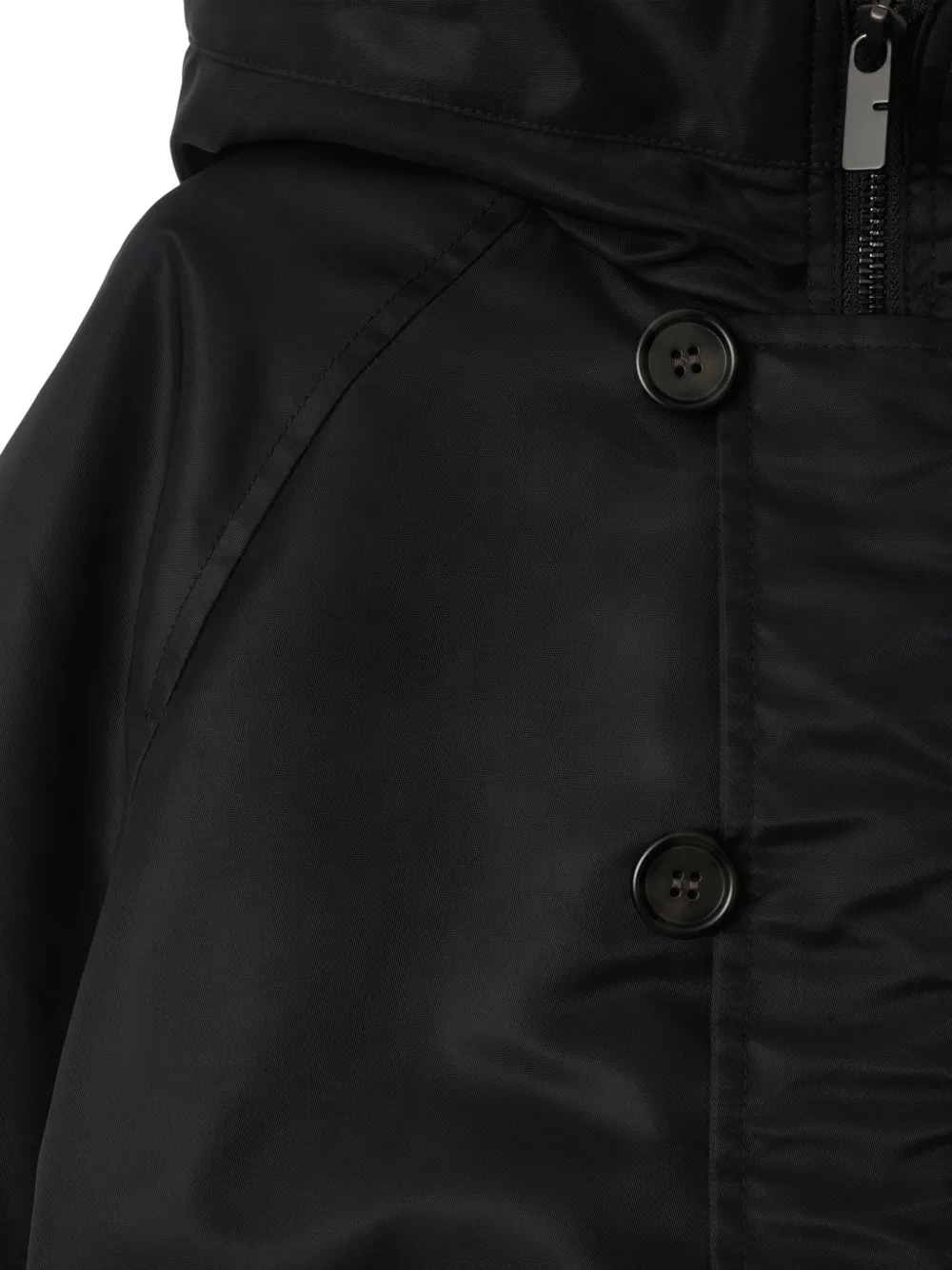 Burberry Kids Bomberjack met ruches Zwart