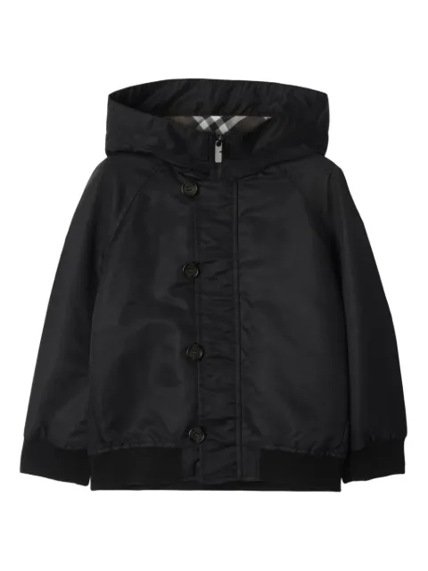 Burberry Kids ruched bomber jacket