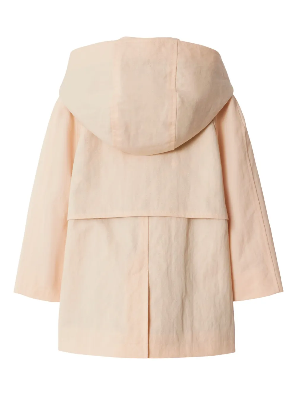 Burberry Light Pink Car Coat In Cotton And Nylon In Pink