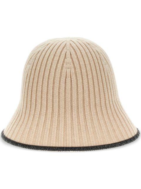 Brunello Cucinelli ribbed-knit bucket hat Women