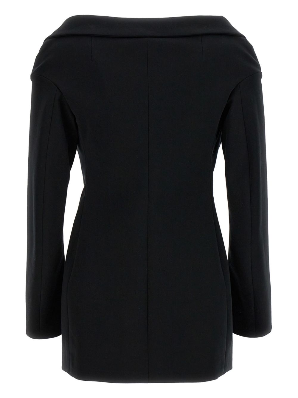 Philosophy Di Lorenzo Serafini off-the-shoulder double-breasted blazer - Zwart