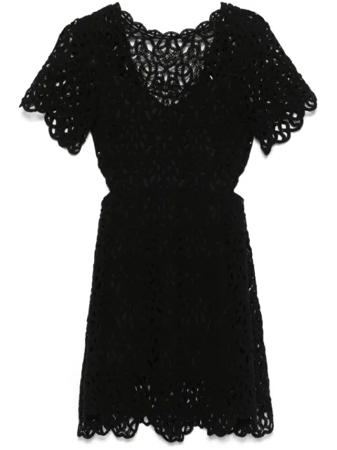 Maje crochet-knit mini dress