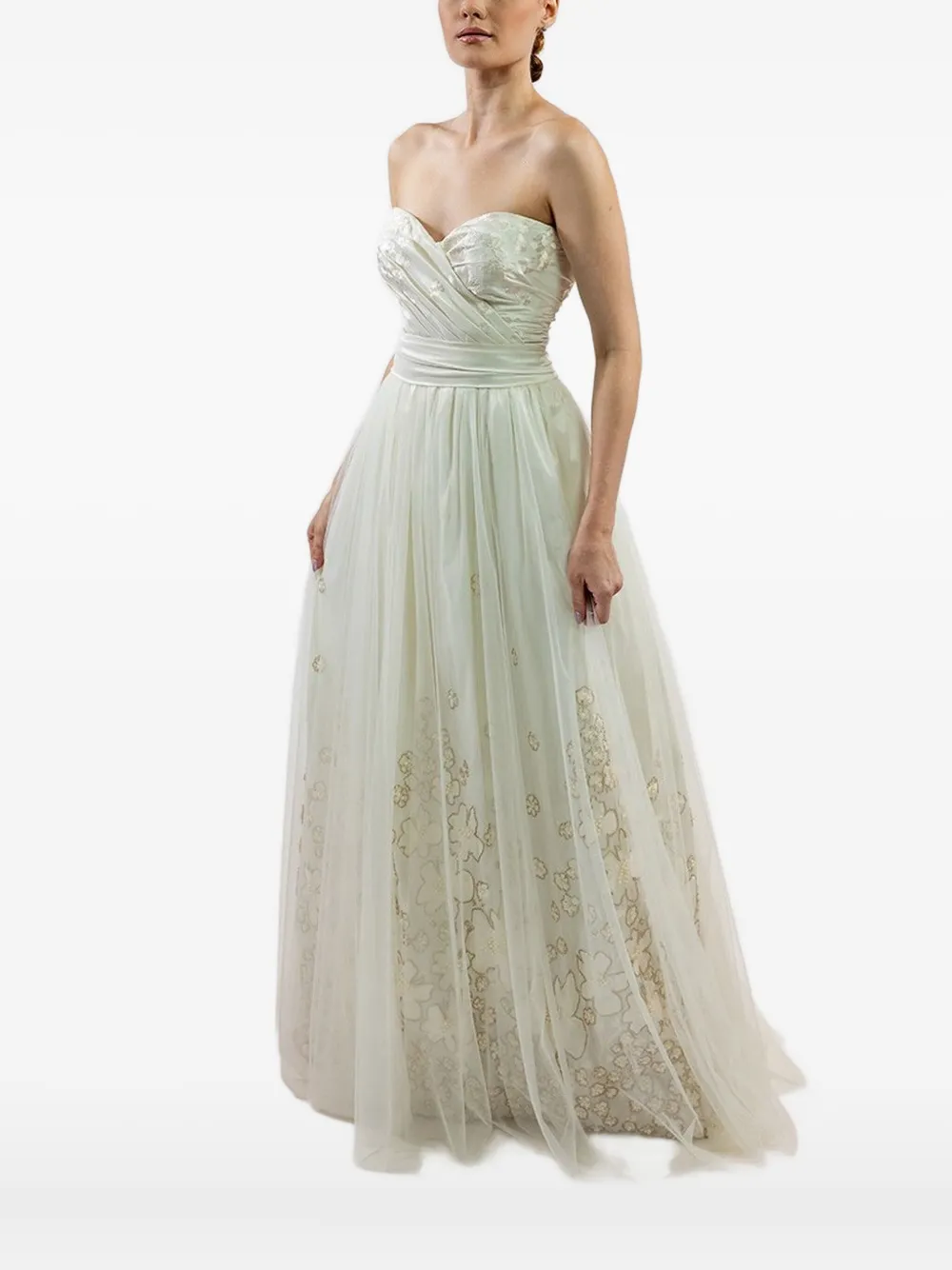 Lethicia Bronstein embellished tulle dress | White | Image 1