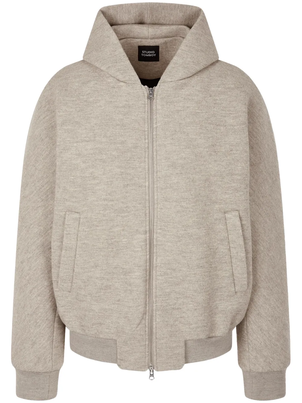 STUDIO TOMBOY Neopreen jack met rits Beige