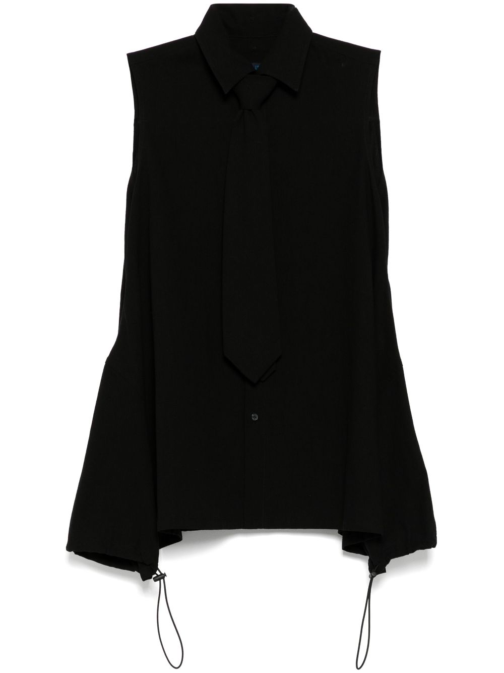 Yohji Yamamoto Asymmetrische blouse Zwart