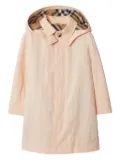 Burberry Kids hooded car coat - Pink