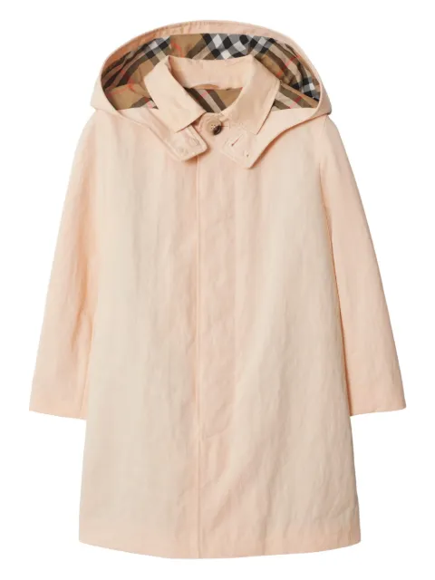 Burberry Kids hooded car coat