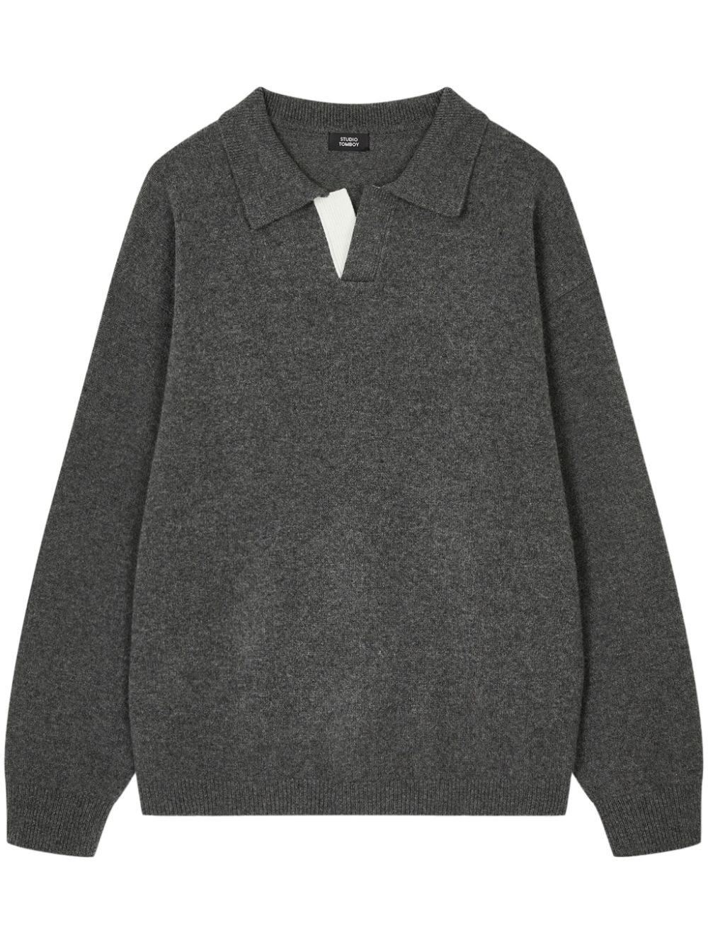 wool polo sweater