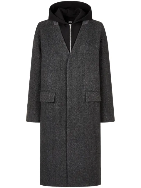 STUDIO TOMBOY herringbone hooded coat