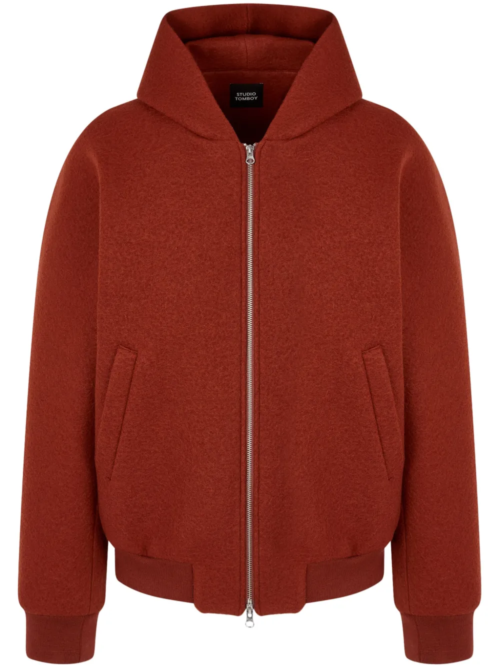 STUDIO TOMBOY neoprene zip-up jacket | Orange | Image 1