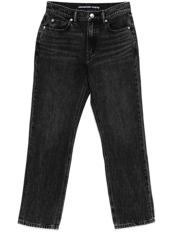ALEXANDER WANG ストレートデニム Alexander Wang ストレートジーンズ | ブラック | FARFETCH JP