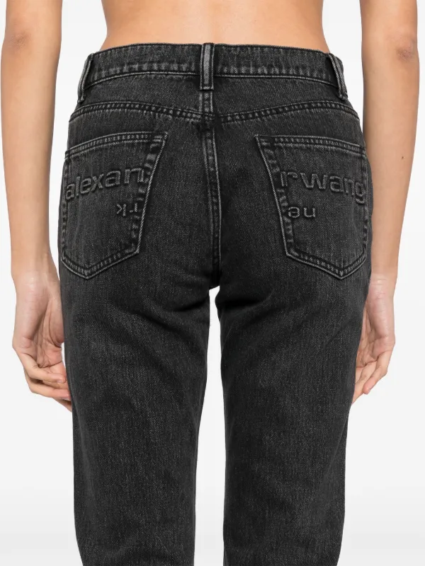 ALEXANDER WANG ストレートデニム Alexander Wang ストレートジーンズ | ブラック | FARFETCH JP