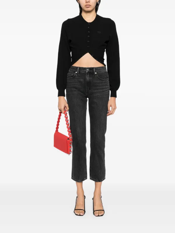 Alexander Wang ストレートジーンズ | ブラック | FARFETCH JP