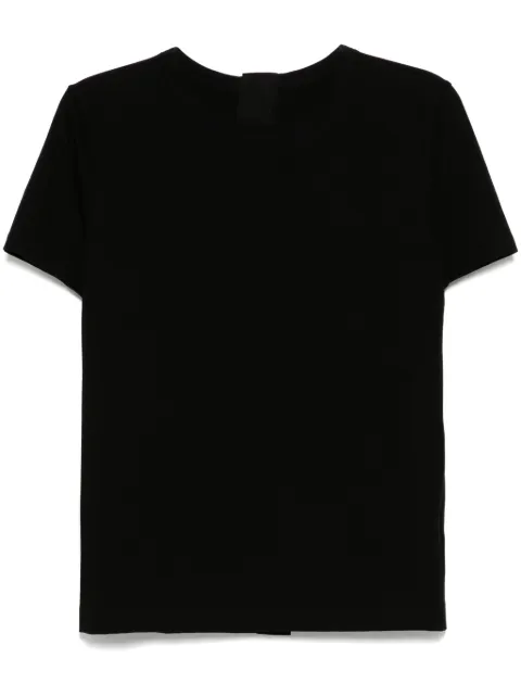 Yohji Yamamoto playera con cuello redondo