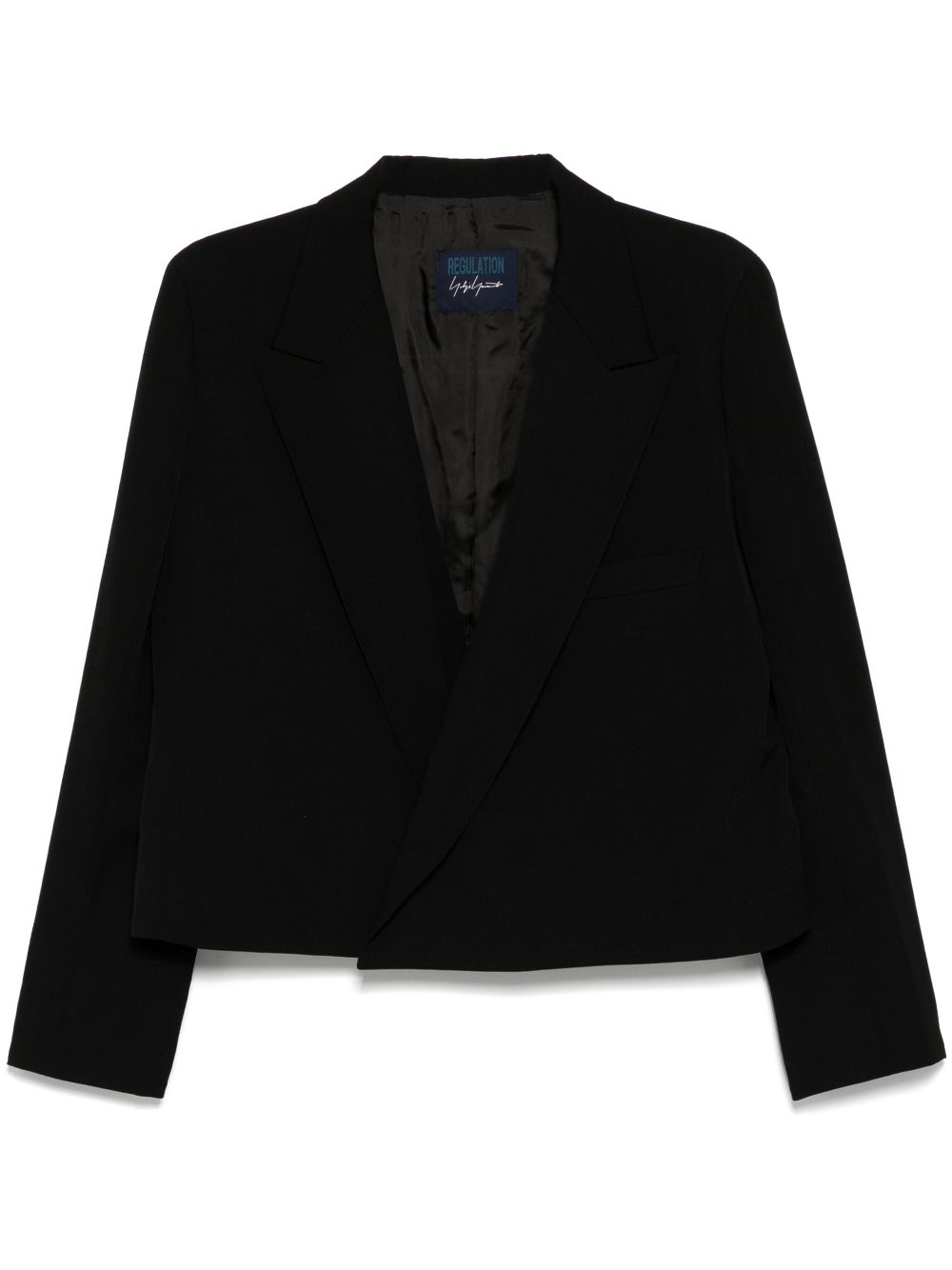 Yohji Yamamoto cropped blazer - Black