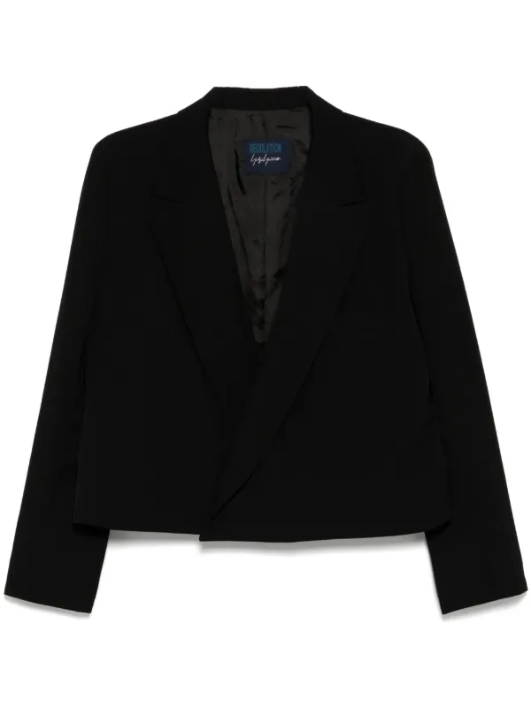 ジャケット DAVID KOMA 'Cropped' blazer Black David Koma Wide Open Tailored Jacket in Black | FWRD