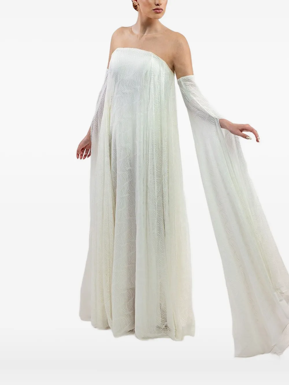 Lethicia Bronstein Lily off-the-shoulder lace dress | White | Image 1