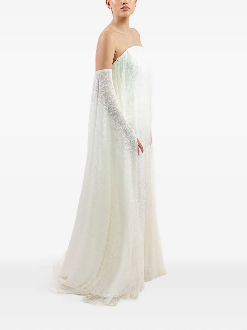 Lethicia Bronstein Lily off-the-shoulder lace dress - Wit