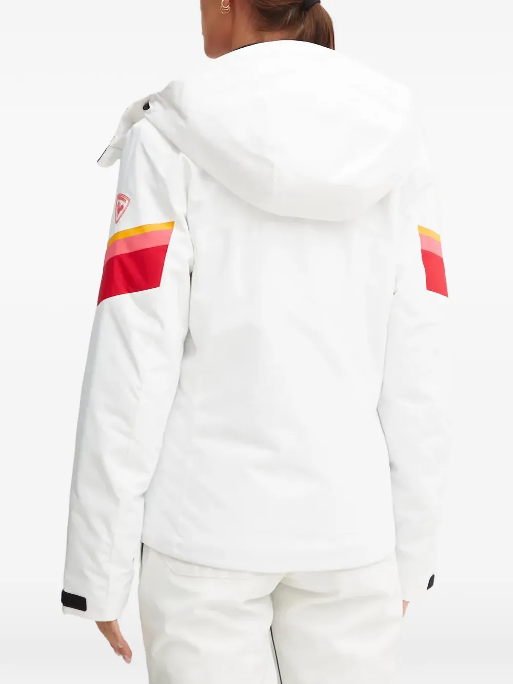 Rossignol Strawpile ski-jack met capuchon Wit