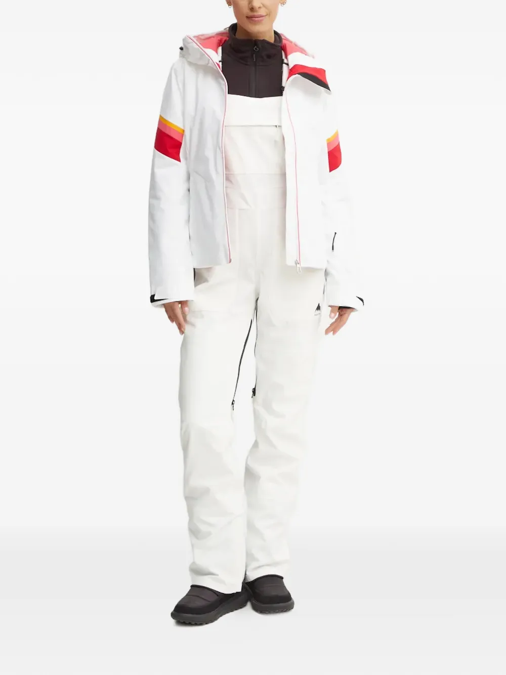 Rossignol Strawpile ski-jack met capuchon - Wit