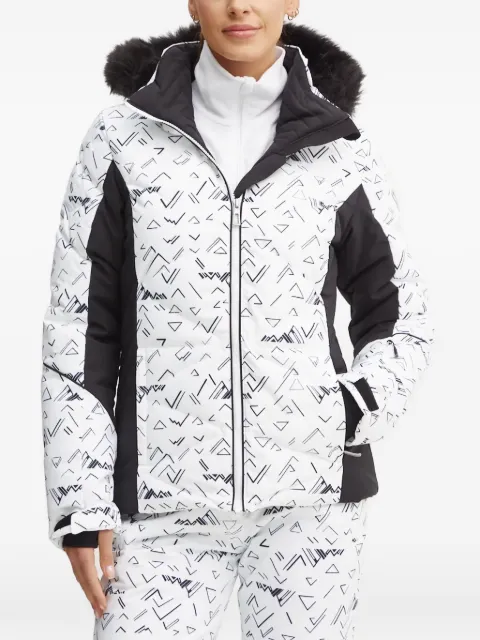 Rossignol Staci geometric faux-fur ski jacket