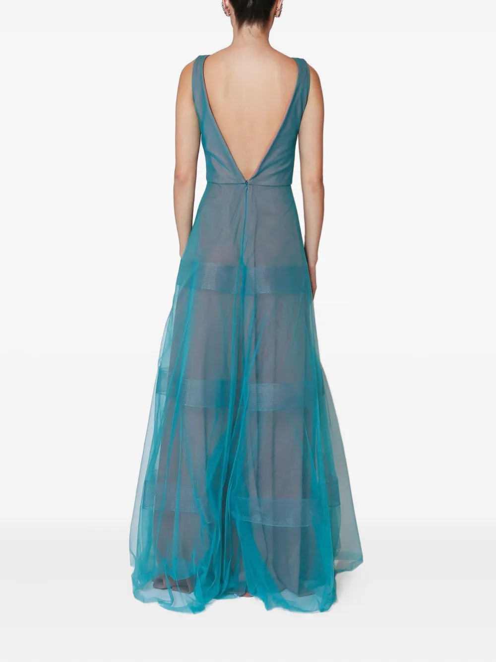 Lethicia Bronstein Thais Tulle Gown In Green