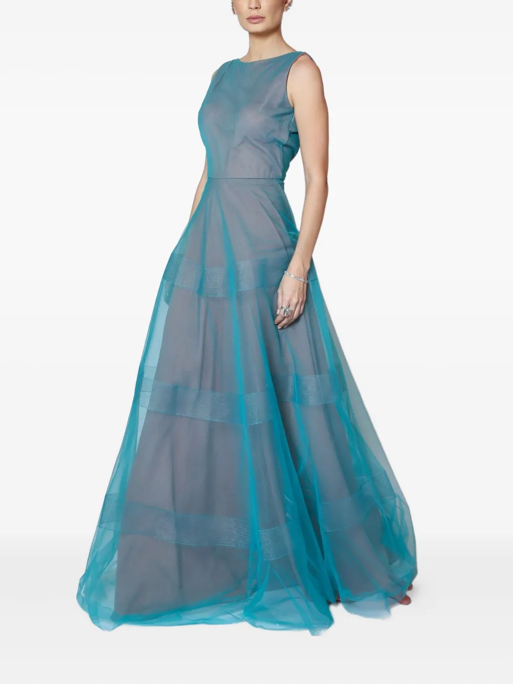 Lethicia Bronstein Thais tulle gown - Groen