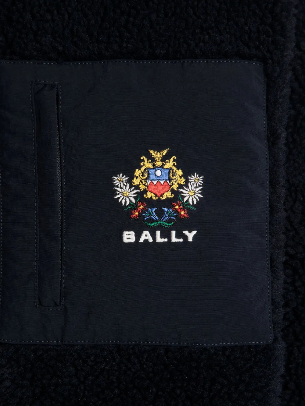 Bally Sweater met logopatch Blauw