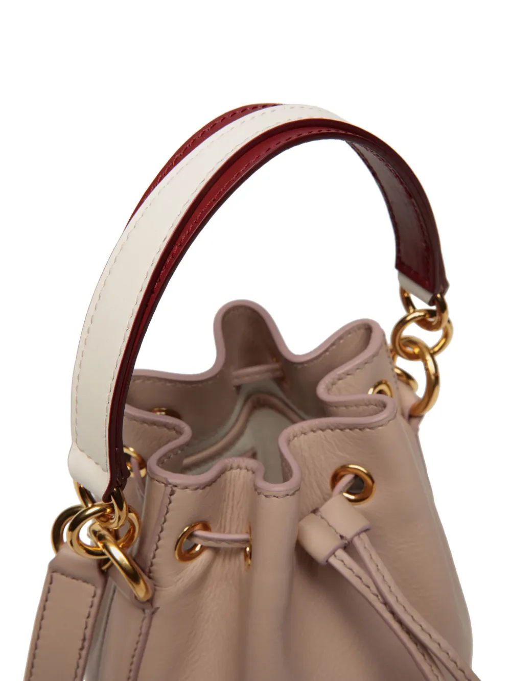 Bally Mini Code Bucket Bag In Neutrals