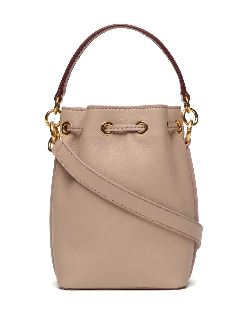 Bally Mini Code Bucket Bag In Neutrals