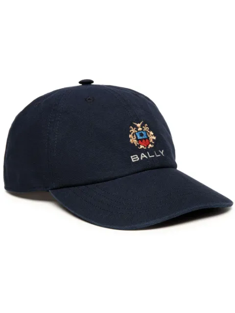 Bally crest logo-embroidered cap