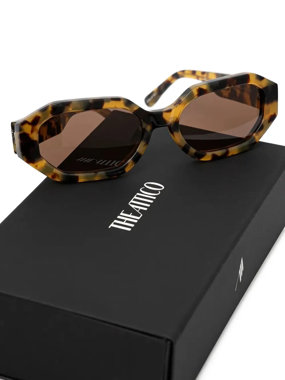 The Attico tortoiseshell engraved sunglasses Bruin