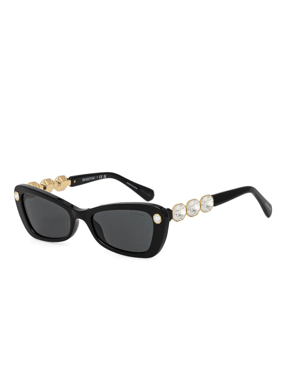 Swarovski Eyewear crystal-embellished cat-eye sunglasses - Zwart