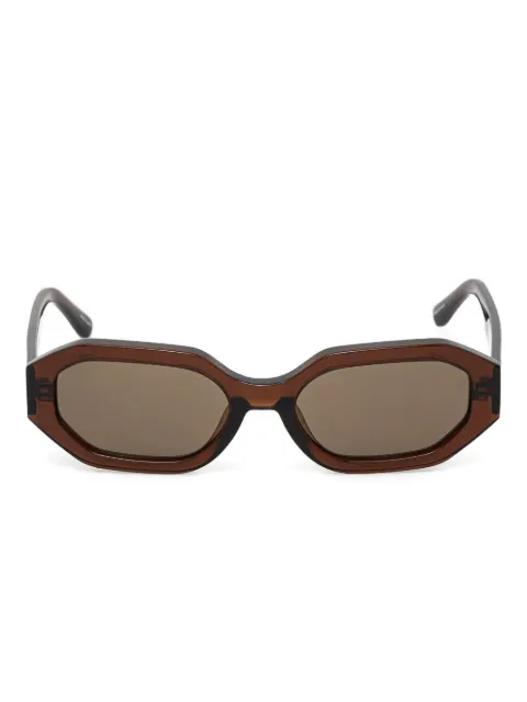 The Attico x Linda Farrow geometric-frame sunglasses