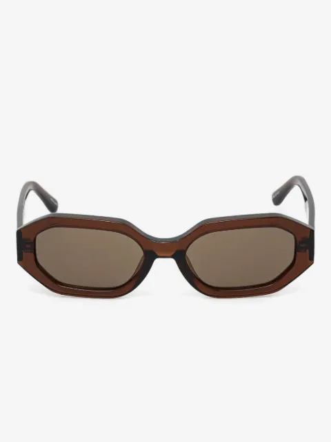 The Attico x Linda Farrow geometric-frame sunglasses