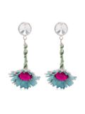 Marni flower dangle earrings - Silver