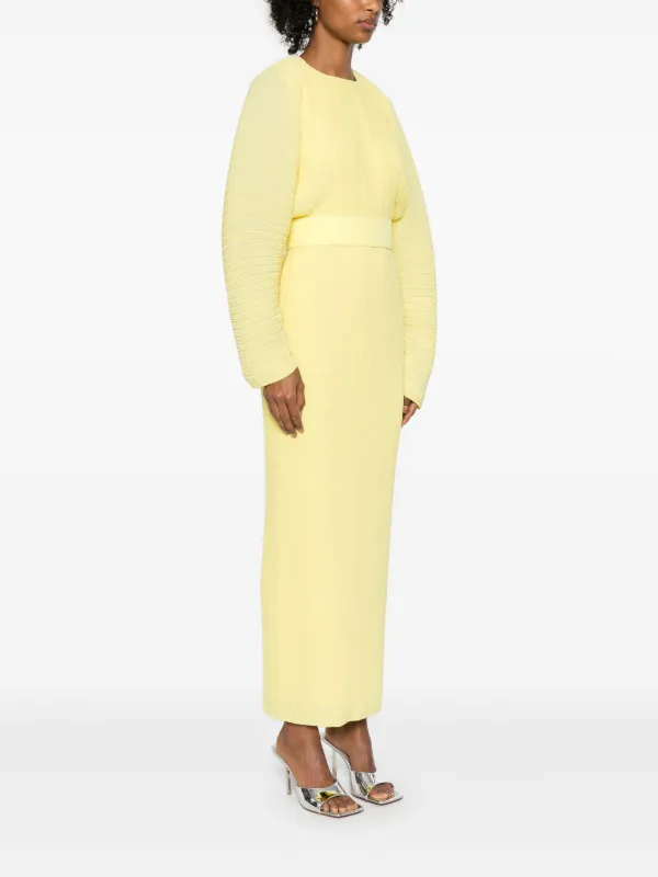 Solace London Mirabelle Maxi Dress | Yellow | FARFETCH