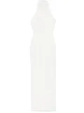 Solace London halterneck gown - White